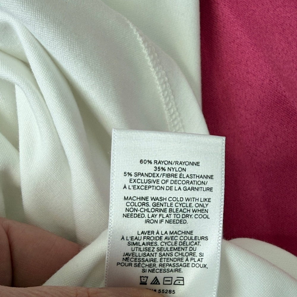 Express White Ruched Side Tie Tank - Picture 4 of 4